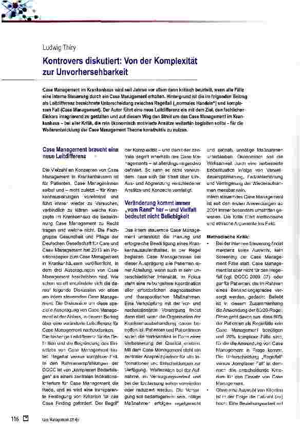 Vorschauseite 1: Kontrovers diskutiert: Von der Komplexität zur Unvorhersehbarkeit