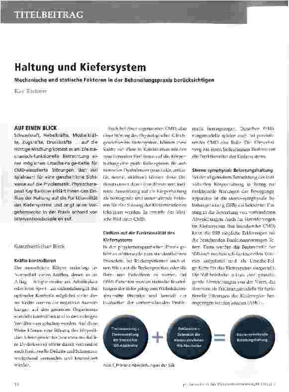 Vorschauseite 1: Haltung und Kiefersystem