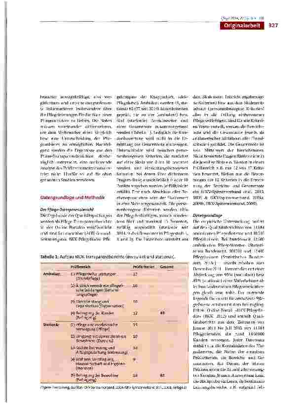 Vorschauseite 3: Analyse der ambulanten und stationären Pflegenoten hinsichtlich der Nützlichkeit für den Verbraucher