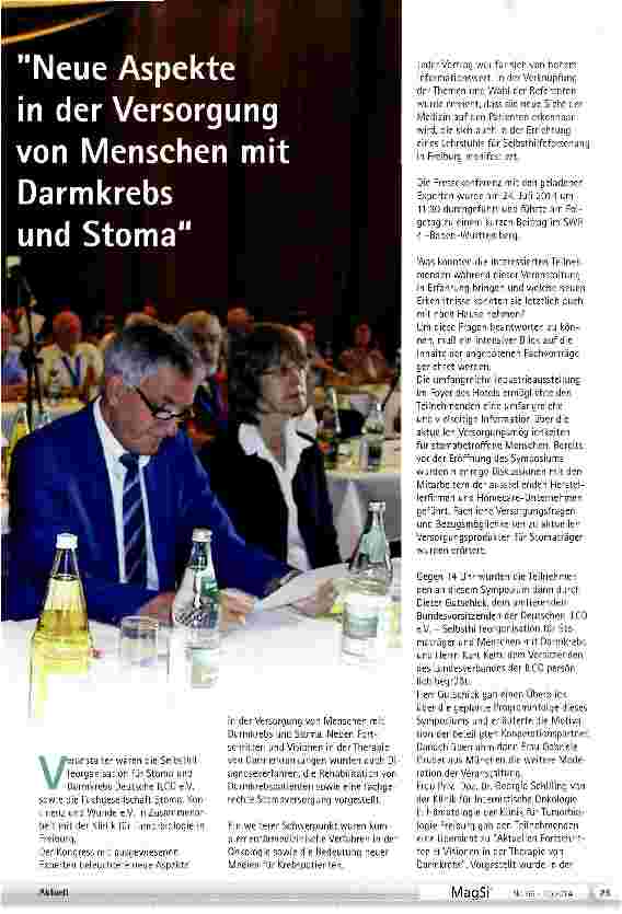 Vorschauseite 2: Auf der Suche nach dem, was trägt und Hoffnung gibt: Neue Aspekte in der Versorgung von Menschen mit Darmkrebs und Stoma