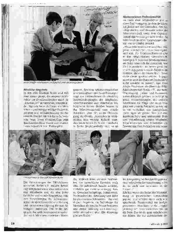 Vorschauseite 3: Tradition hat Zukunft Die DRK-Schwesternschaft Berlin e.V.