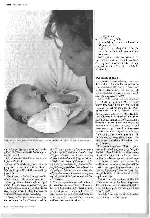 Vorschauseite 2: ADS oder ASD? Zu den Folgen präund perinataler kindlicher Belastung