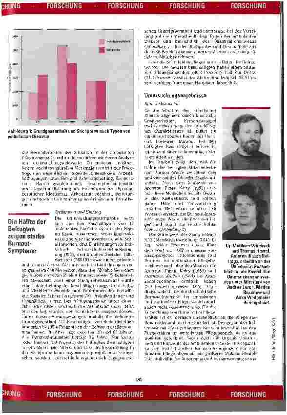 Vorschauseite 2: Müde, schwach und ausgelaugt Empirische Untersuchungen zu Burnout-Er scheinungen und ihren Ursachen bei den Mitarbeitern amb.PflDienste