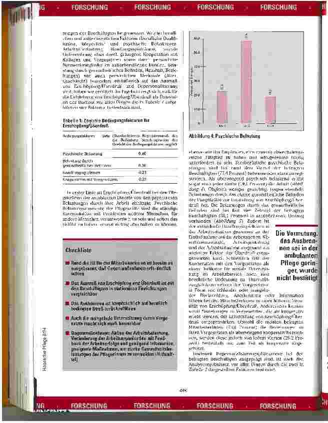 Vorschauseite 4: Müde, schwach und ausgelaugt Empirische Untersuchungen zu Burnout-Er scheinungen und ihren Ursachen bei den Mitarbeitern amb.PflDienste
