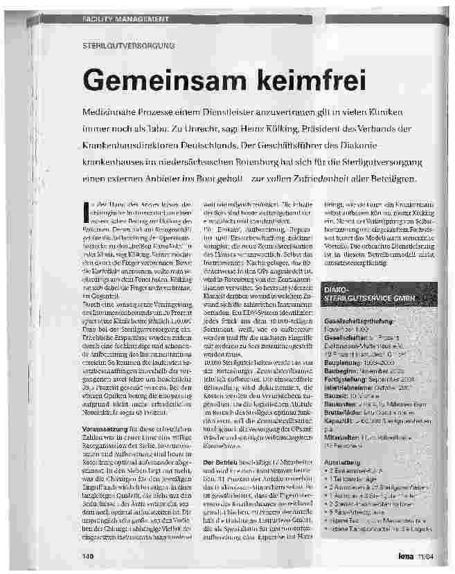 Vorschauseite 1: Gemeinsam keimfrei