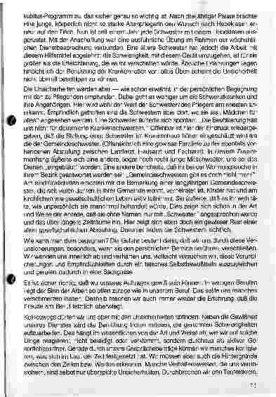 Vorschauseite 6: Mitarbeiter in der Gemeindekrankenpflegeunsicher oder selbstbewußt Diakoniestationen