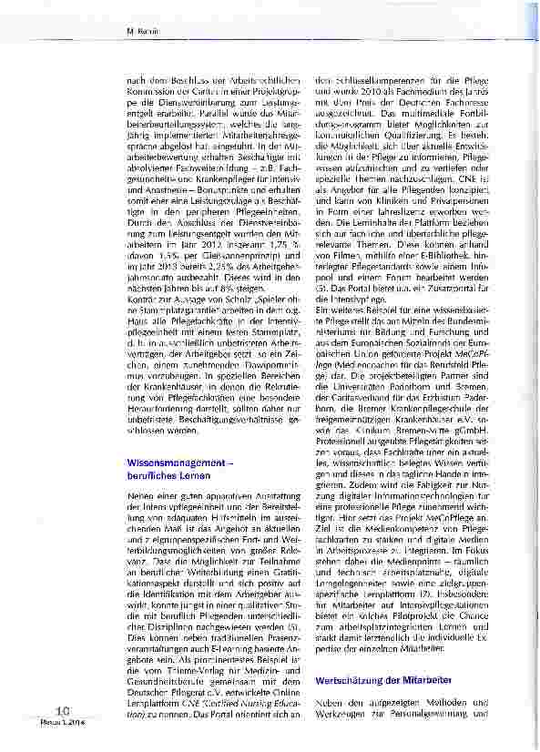 Vorschauseite 4: Personalgewinnung und -erhaltung auf der Intensivstation - was muss getan werden?