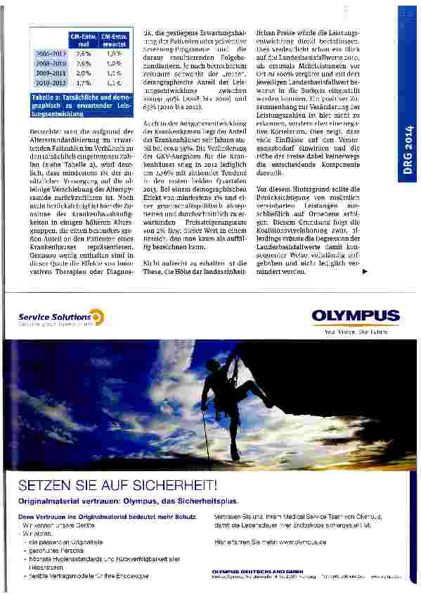 Vorschauseite 4: Stand und Entwicklung des DRG-Systems