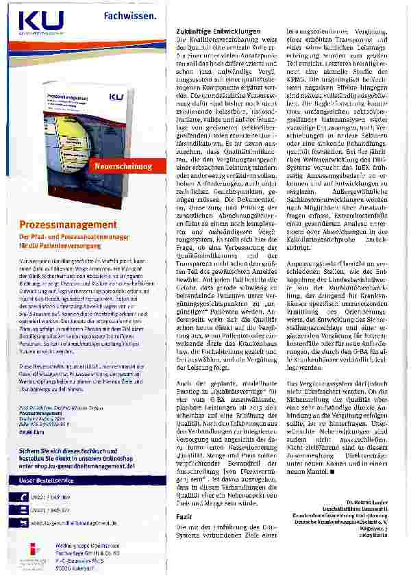 Vorschauseite 5: Stand und Entwicklung des DRG-Systems