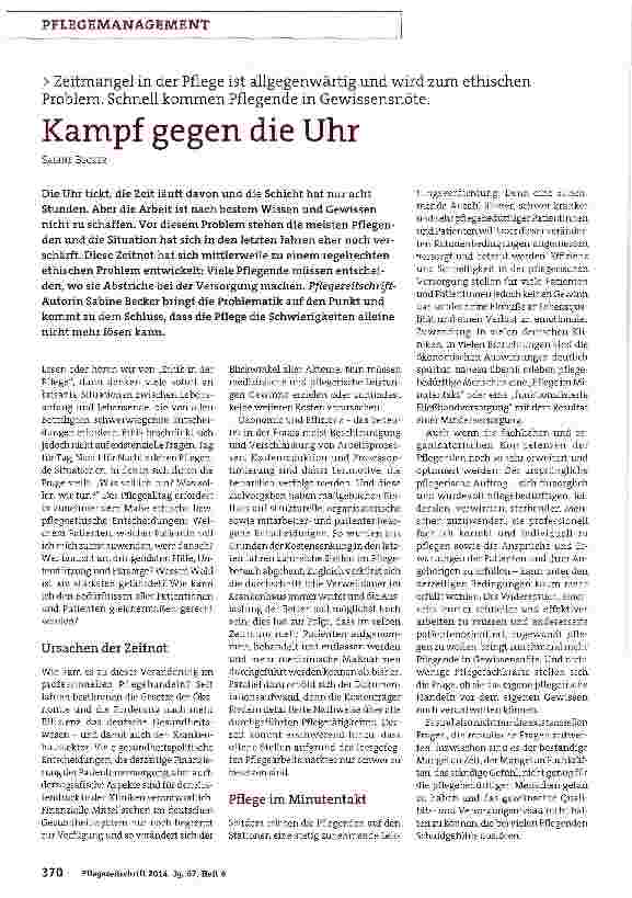 Vorschauseite 1: Kampf gegen die Uhr