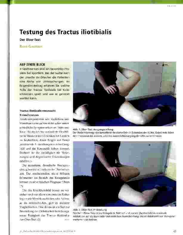 Vorschauseite 1: Testung des Tractus iliotibialis