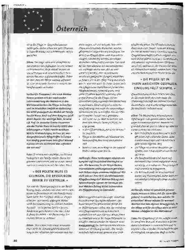Vorschauseite 3: Österreich: Motivation ohne Ende Die Pflege in Österreich bereitet sich auf Einschnitte und heiße Diskussionen vor