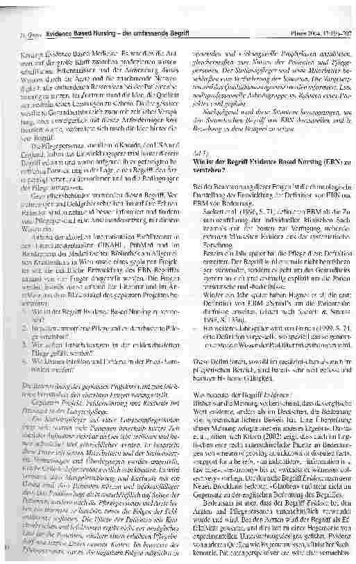 Vorschauseite 2: Evidence Based Nursing - der umfassende Begriff