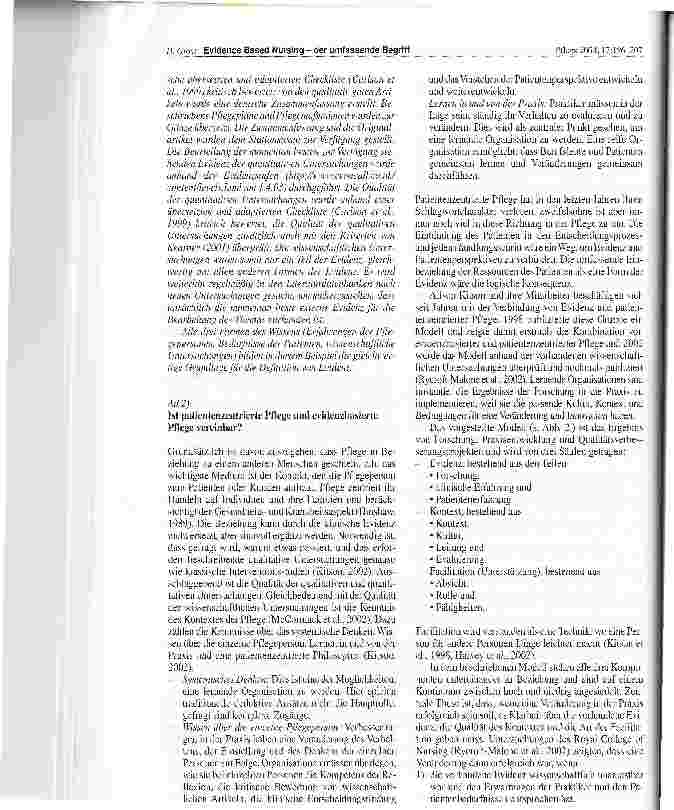 Vorschauseite 5: Evidence Based Nursing - der umfassende Begriff