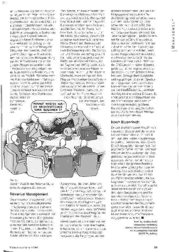 Vorschauseite 3: Ein Vorschlag zum Weiterdenken Revenue Management und Spezialisierung: eine Chance für Kleinkrankenhäuser?