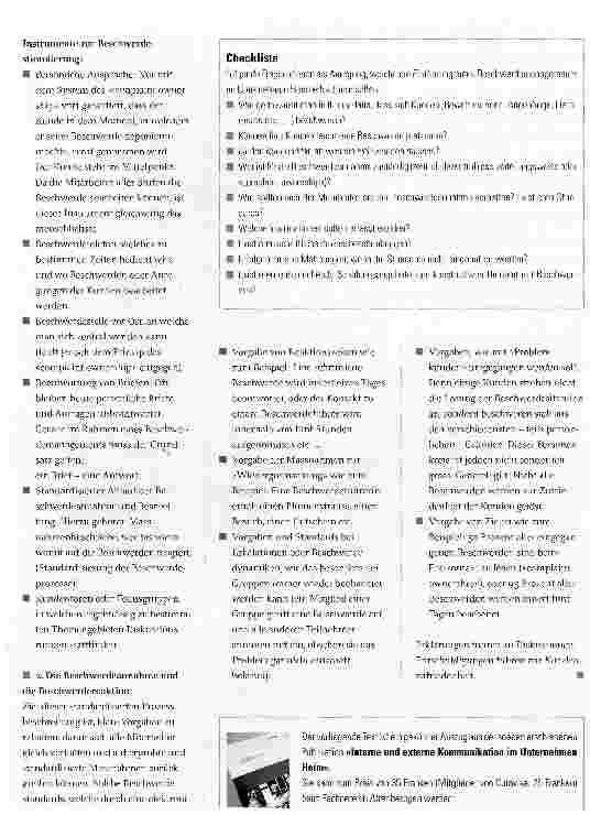 Vorschauseite 3: Die positive Wirkung von BeschwerdenHeime können ihr Bild in der Öffentlichkeit aktiv mitprägen