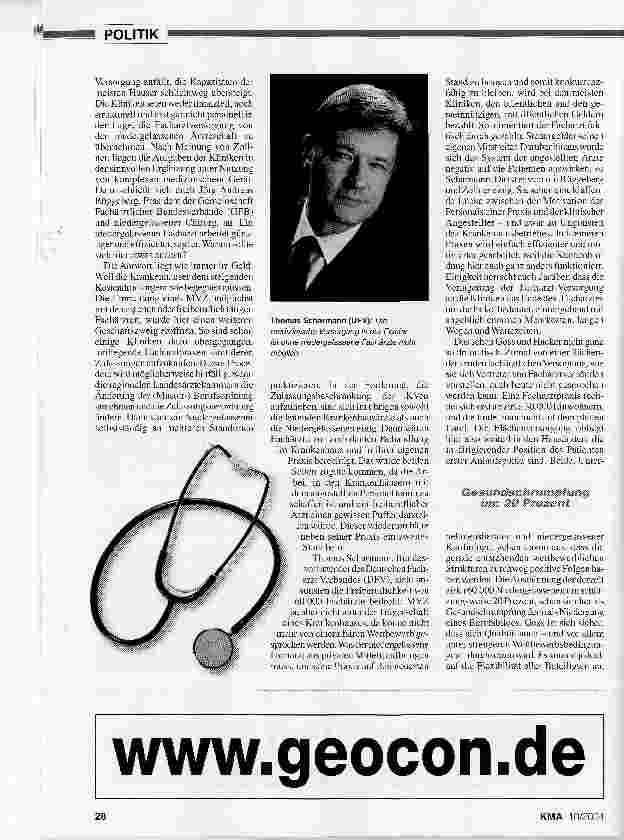 Vorschauseite 3: Kliniken auf Praxisjagd