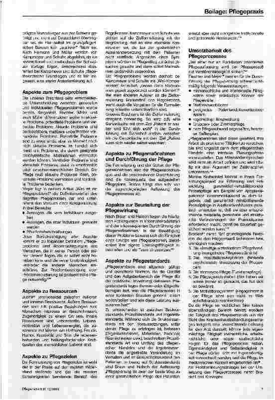 Vorschauseite 6: Pflegeplanung und Pflegedokumentation