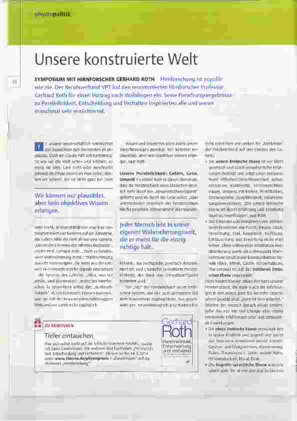 Vorschauseite 1: Unsere konstruierte Welt