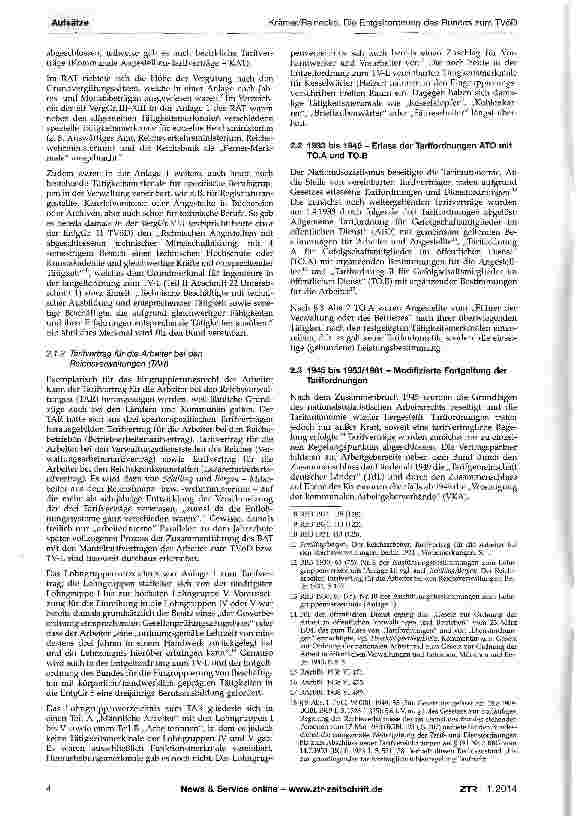 Vorschauseite 2: Die Entgeltordnung des Bundes zum TVöD - Rückblick auf die Entwicklung des Eingruppierungsrechts und erster Überblick über die Neuregelungen