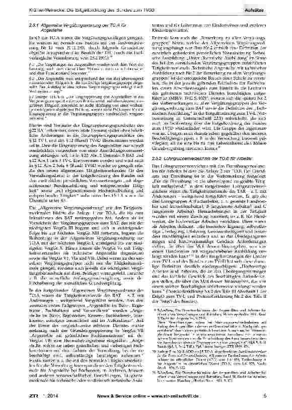 Vorschauseite 3: Die Entgeltordnung des Bundes zum TVöD - Rückblick auf die Entwicklung des Eingruppierungsrechts und erster Überblick über die Neuregelungen