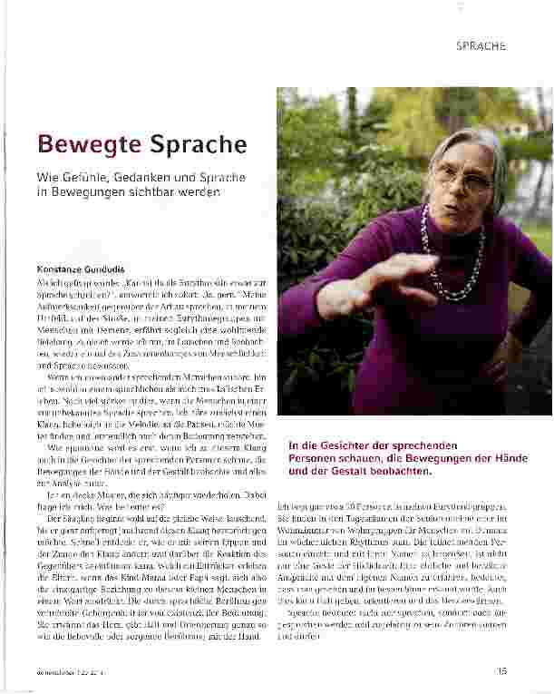 Vorschauseite 1: Bewegte Sprache