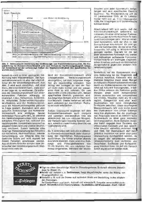 Vorschauseite 3: Kinderheilkunde 38. Folge: Verdünnungsund Konzentrationsversuch nach Volhard