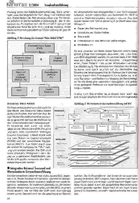 Vorschauseite 2: Strategische Unternehmensführung für Krankenhäuser und Klinikketten (II) Anwendung in einem Krankenhauskonzern