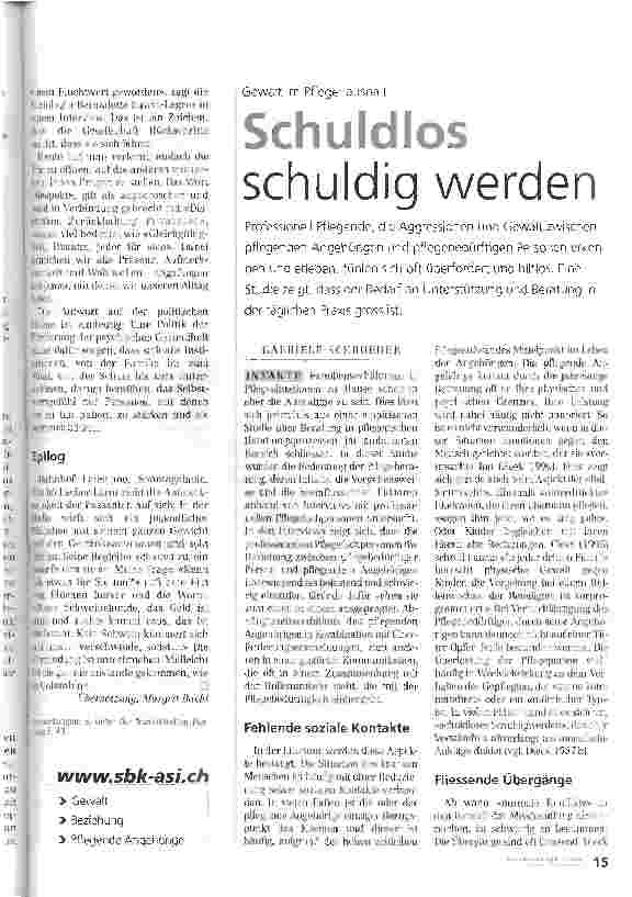 Vorschauseite 4: Wer nicht gehört wird, lässt fühlen
