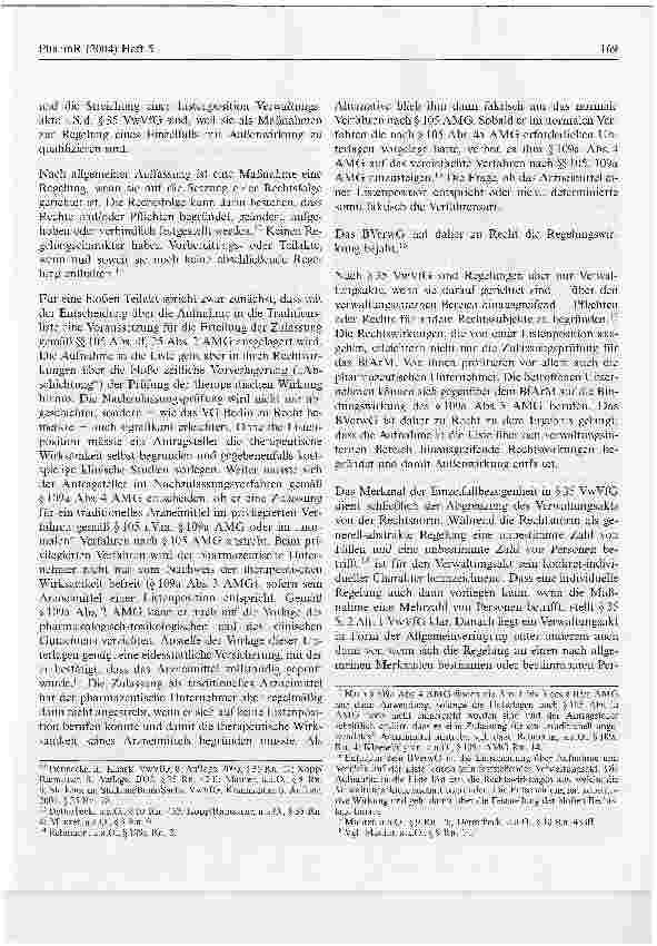 Vorschauseite 4: Die Streichung von der Traditionsliste als anfechtbarer VerwaltungsaktAnmerkungen zum Urteil des Bundesverwaltungsgerichts vom 20.11.2003 (BVerwG 3 C 29.02)*