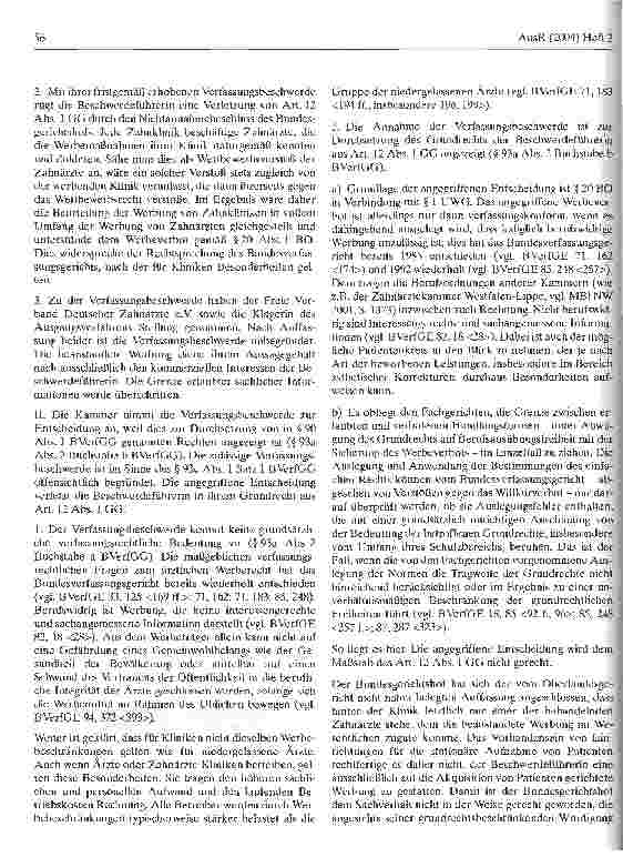 Vorschauseite 2: Zahnklinik-Werbung erlaubt