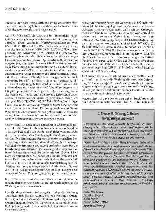 Vorschauseite 3: Zahnklinik-Werbung erlaubt