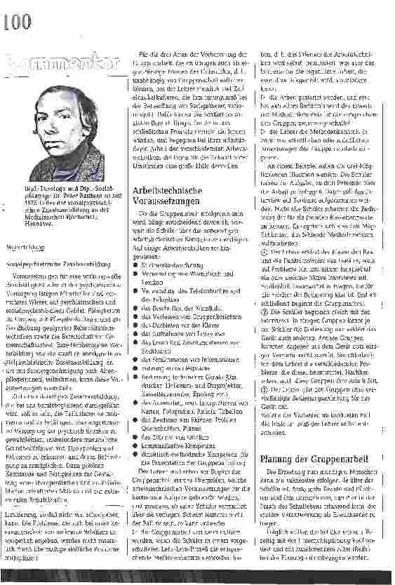 Vorschauseite 2: Vorbereitung von Gruppenarbeit