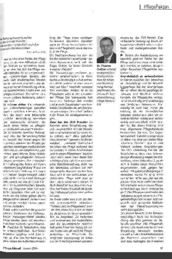 Vorschauseite 2: Recht nicht nur zu Lasten der Pflegenden