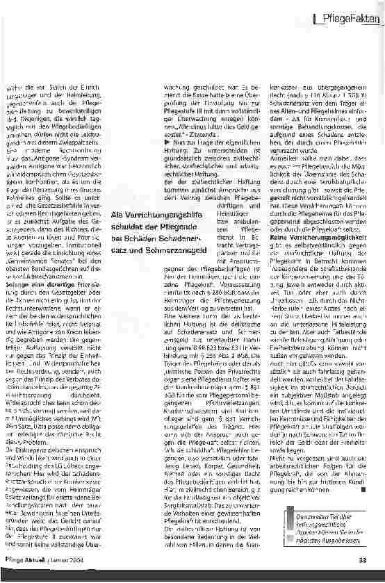 Vorschauseite 4: Recht nicht nur zu Lasten der Pflegenden