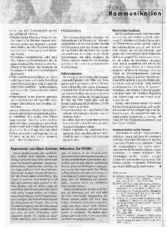 Vorschauseite 3: Keine Einbahnstrasse! Kommunikation unter der Geburt
