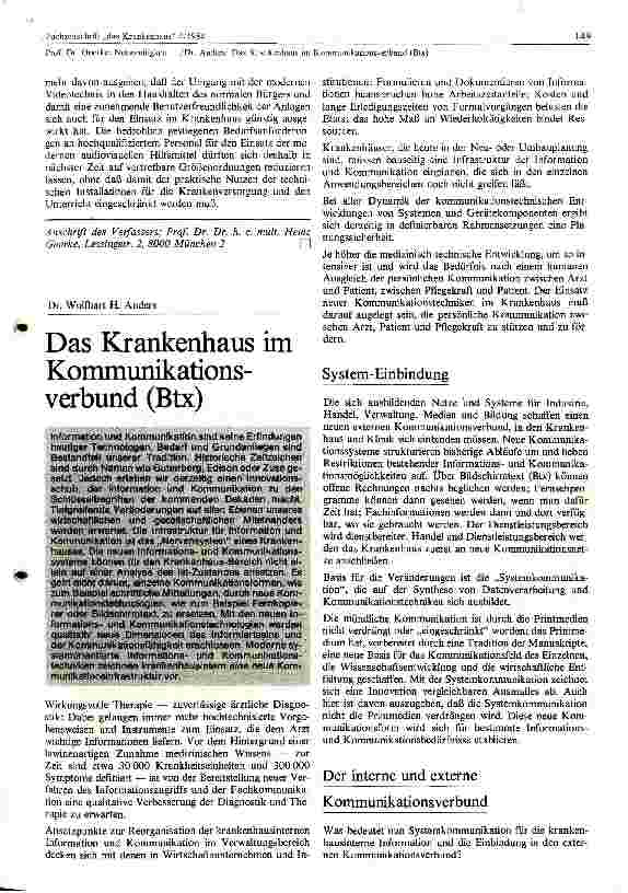 Vorschauseite 6: Notwendigkeit, Zweckmäßigkeit und Luxuseinsatz audiovisueller Medien in Krankenhäusern