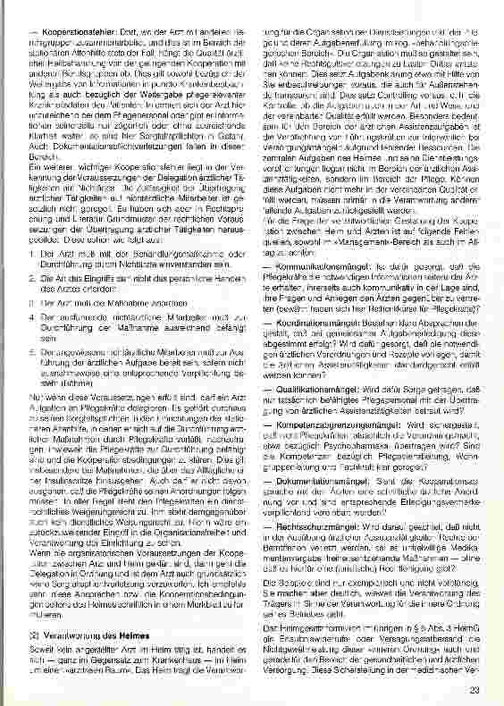 Vorschauseite 3: Haftungsund Sozialrechtliche Fragen in der stationären Altenhilfe Heim und Arzt
