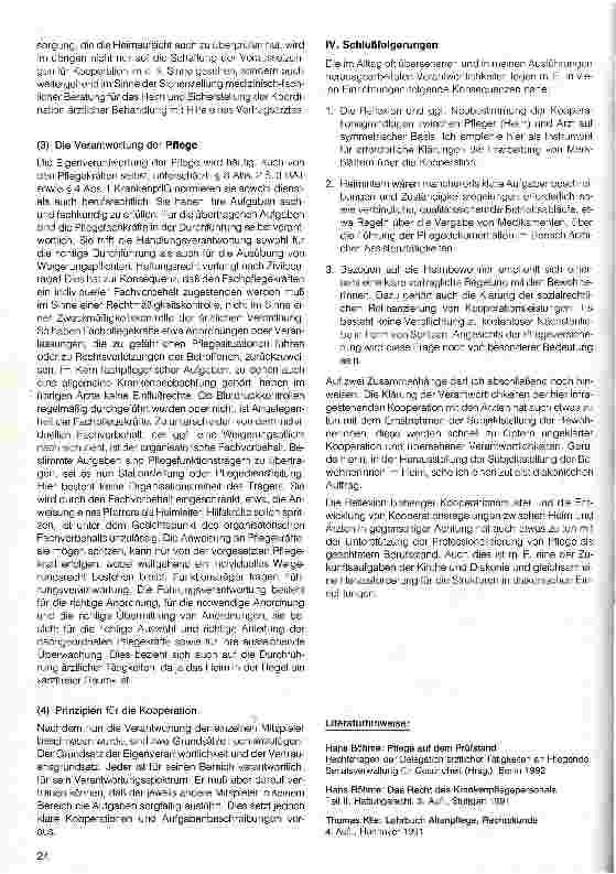 Vorschauseite 4: Haftungsund Sozialrechtliche Fragen in der stationären Altenhilfe Heim und Arzt