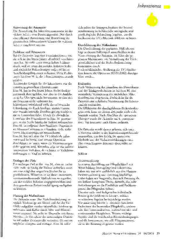Vorschauseite 2: Aspekte der Inkontinenzberatung Teil 2