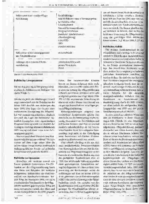 Vorschauseite 3: 10 Jahre Pflegeversicherung - Ein Blick zurück in die Zukunft