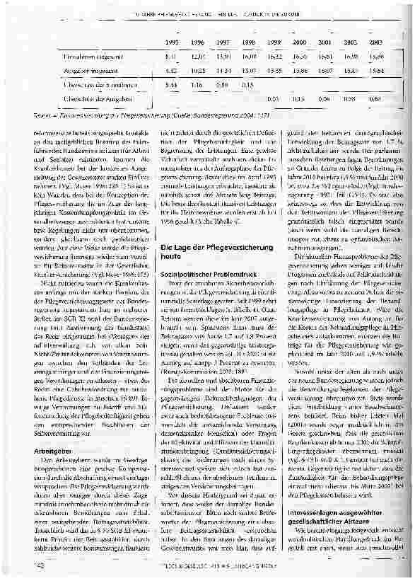 Vorschauseite 5: 10 Jahre Pflegeversicherung - Ein Blick zurück in die Zukunft