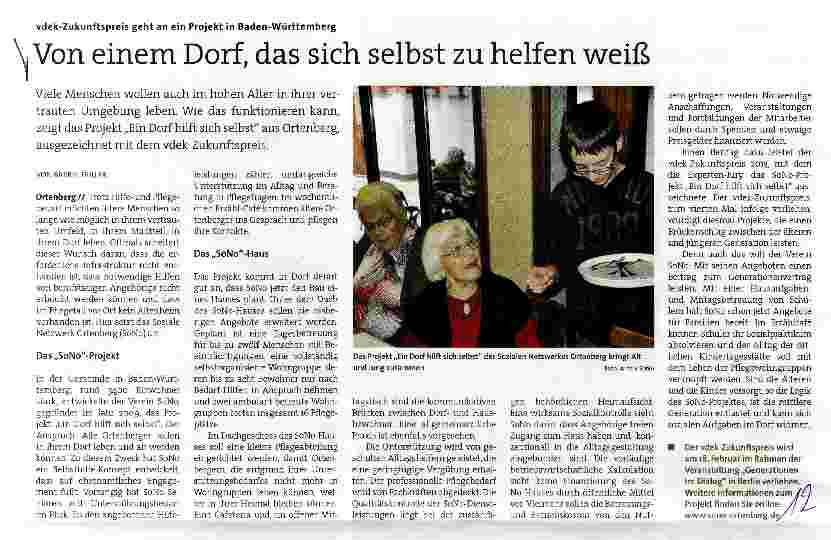 Vorschauseite 1: Von einem Dorf, das sich selbst zu helfen weiß