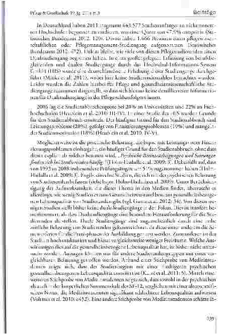 Vorschauseite 4: Duales Studium Pflege - Zielgruppe, Gründe für die Studienwahl und gesundheitsbezogene Lebensqualität zu Studienbeginn