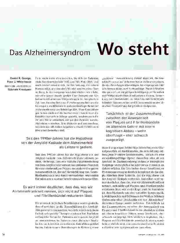 Vorschauseite 1: Wo steht die Forschung?