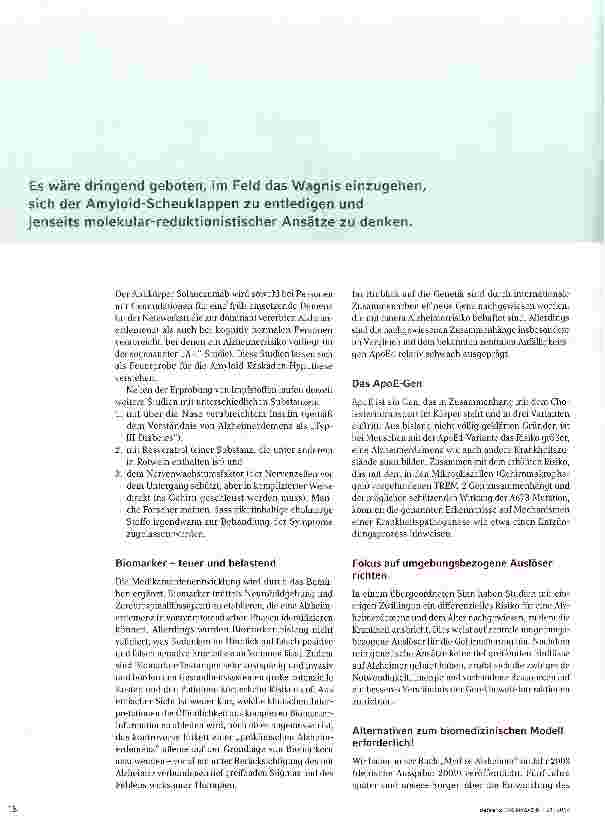 Vorschauseite 3: Wo steht die Forschung?