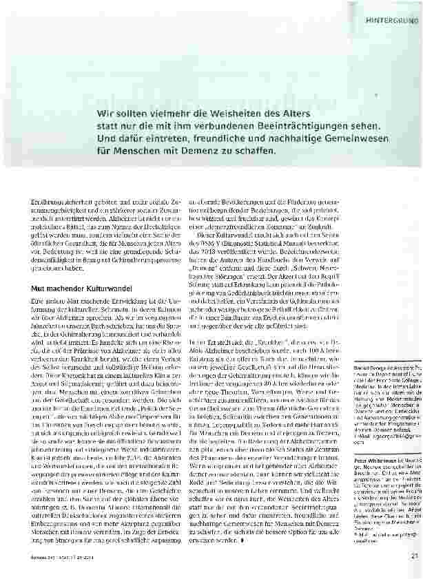 Vorschauseite 6: Wo steht die Forschung?