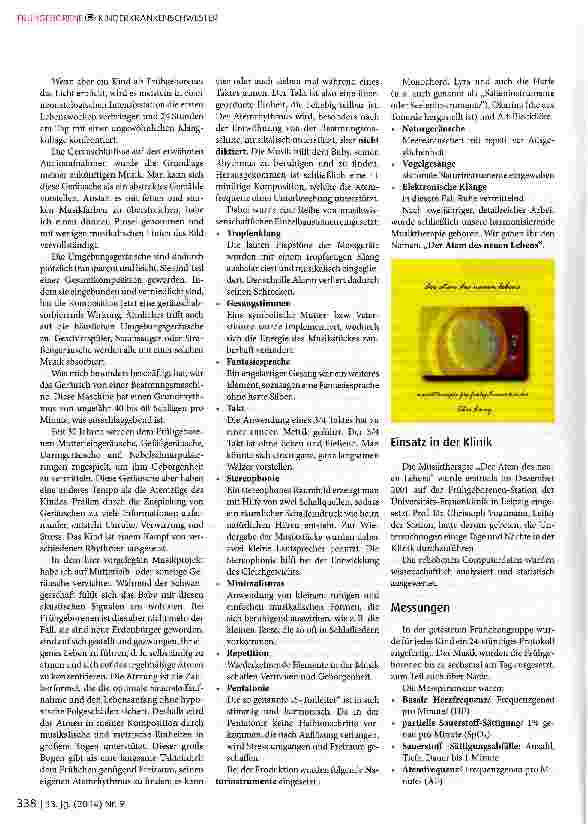 Vorschauseite 2: Der Atem des neuen Lebens - Therapeutische Musik für Frühgeborene