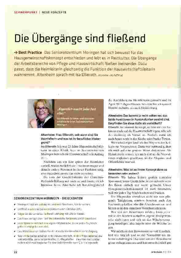 Vorschauseite 1: Die Übergänge sind fließend