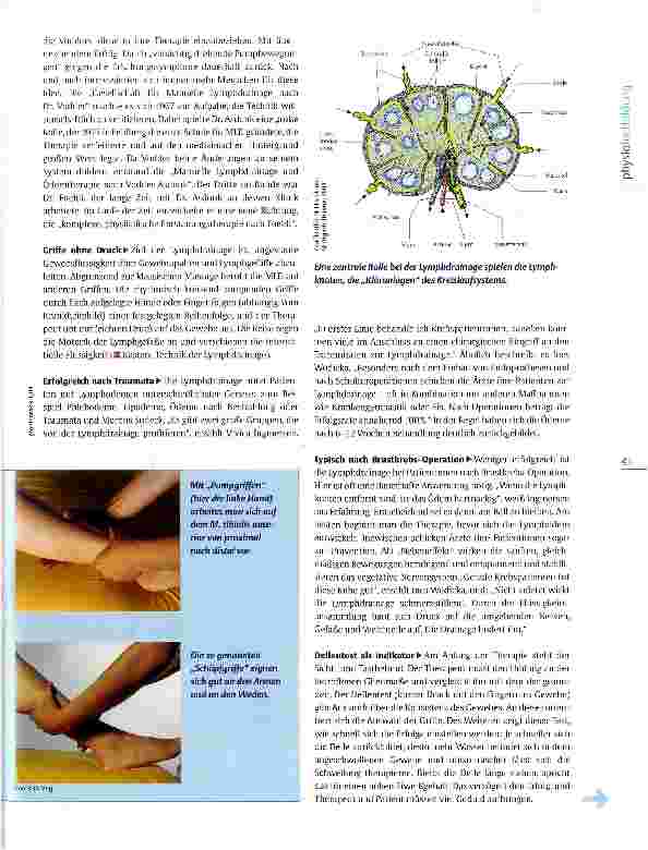 Vorschauseite 2: Fortbildungsführer Manuelle LymphdrainageDen Lymphgefäßen auf der Spur